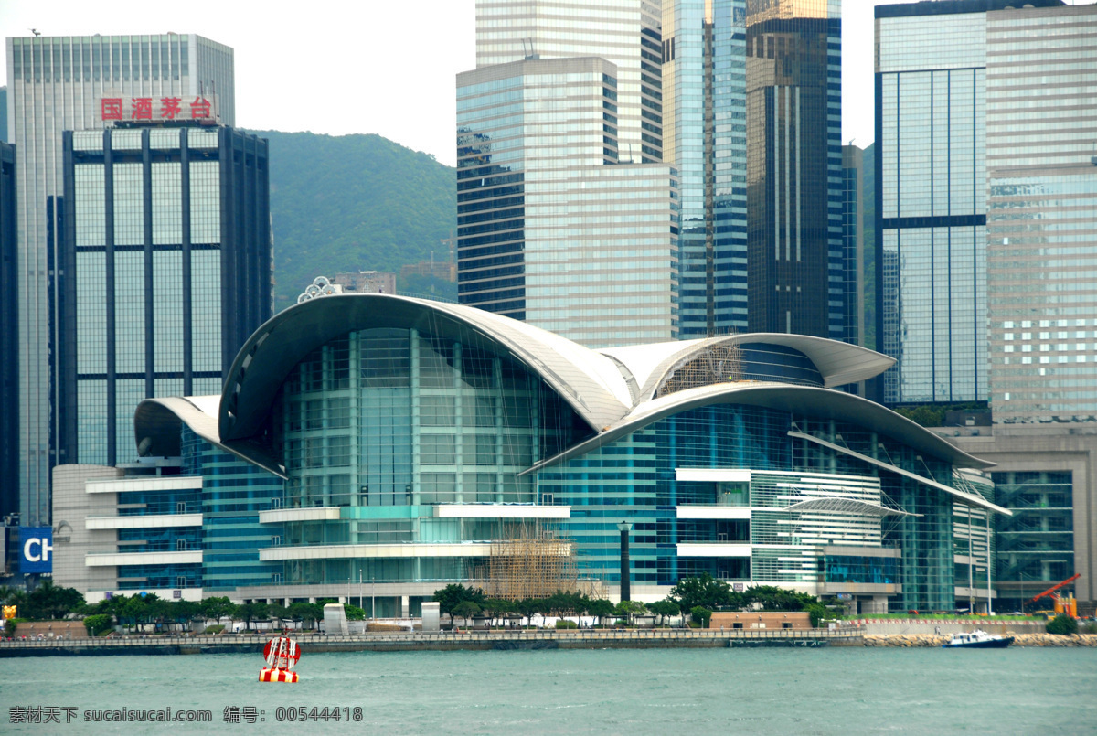 香港会展中心 建筑景观 香港会议展览中心 自然景观 香港城市 香港湾仔 香港风光 装饰素材 展示设计