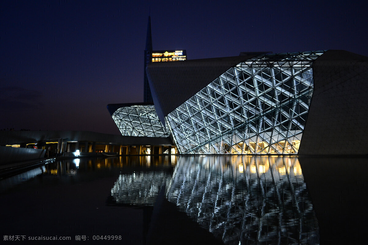 城市 城市风景 大厦 倒影 灯光 高楼 广州 建筑景观 夜景 珠江新城 高耸 屹立 楼盘 自然景观 矢量图 建筑家居