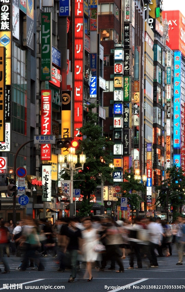 日本东京大街 日本 东京 大街 街道 行人 广告牌 繁华都市 日本旅游 日本风光 国外旅游 旅游摄影