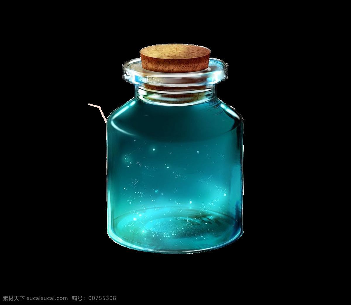 蓝色 瓶子 元素 png元素 海报 免抠元素 透明元素