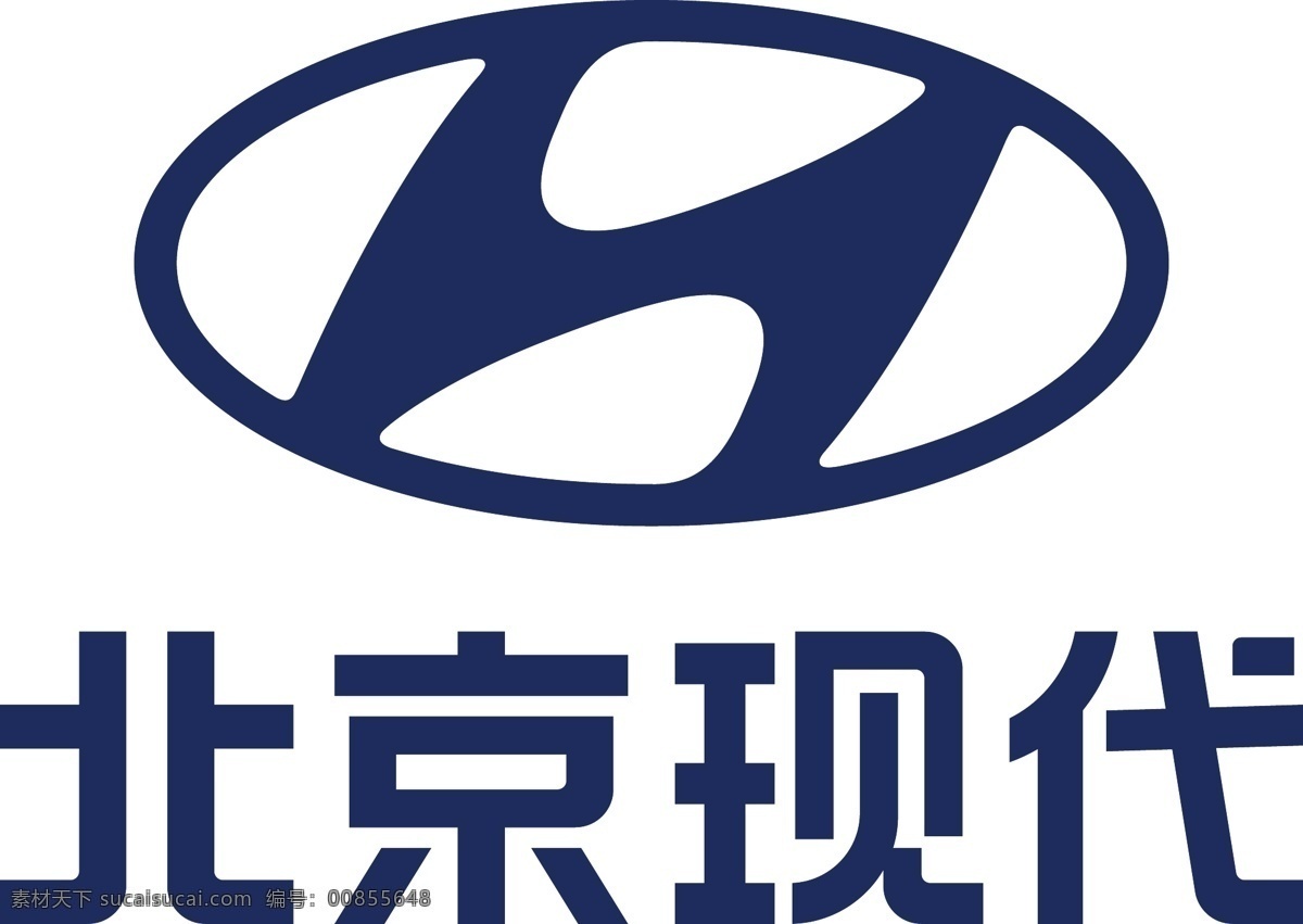 北京现代 2020 年 矢量 logo 2020年 矢量logo 标准色 字体微调 标志图标 企业 标志