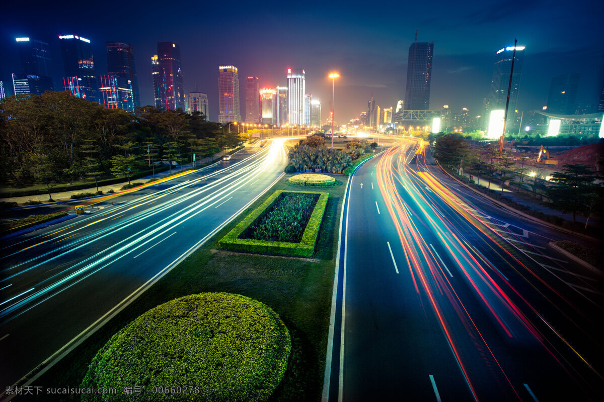 城市夜景 城市车流 美丽夜景 城市生活 繁华都市 摄影图片 旅游摄影 国内旅游