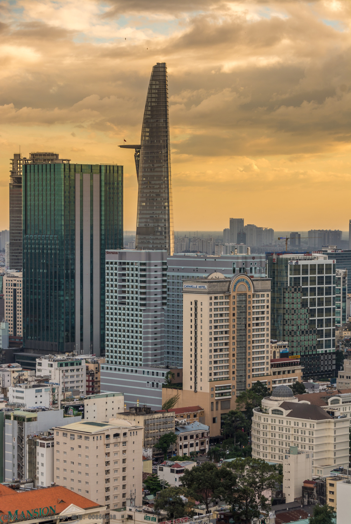 胡志明市 高楼大厦 胡志明 美丽 景色 美景 城市风光 环境家居 黑色