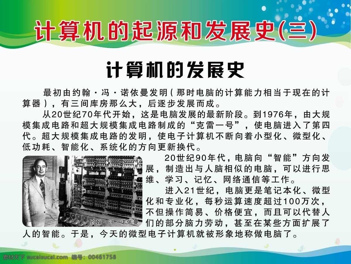 计算机 起源 发展史 计算机的起源 计算机发展史 计算机的应用 计算机展板 计算机介绍 展板