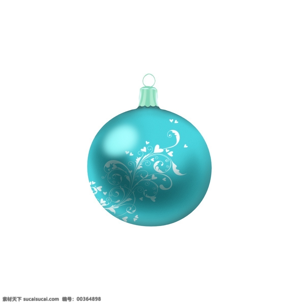 手绘 圣诞 装饰 球 青色 蓝色 花纹 创意 商用 元素 圣诞节 可爱 手绘风 平安夜 白色 配图 写实 可商用