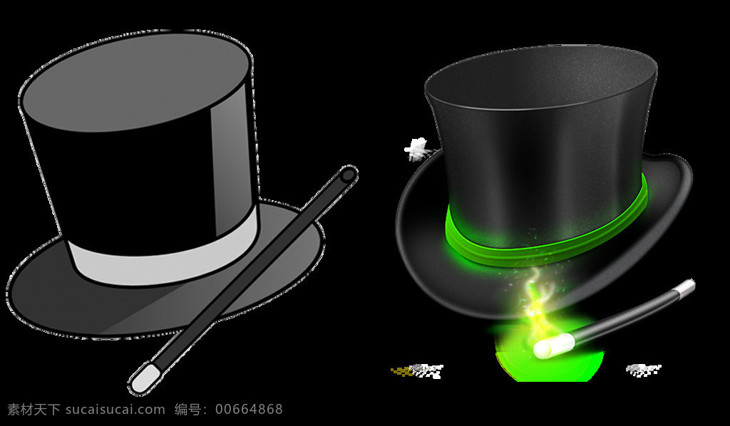两 顶 漂亮 魔术 帽 免 抠 透明 图 层 魔术师帽子 魔术师帽 魔术帽子 魔术帽简笔画 手绘魔术帽 黑色魔术帽 魔术帽素材 漂亮魔术帽 魔术道具 魔术帽子集合 魔术帽子大全