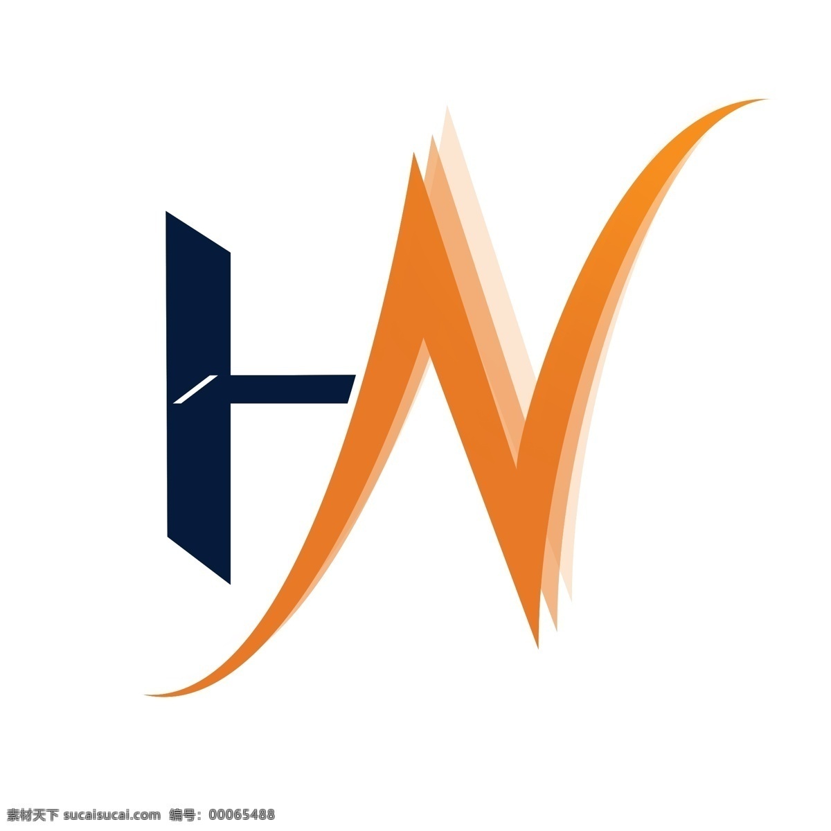 公司 logo 分层 公司logo 简约 企业标志 源文件 字母hn psd源文件 logo设计