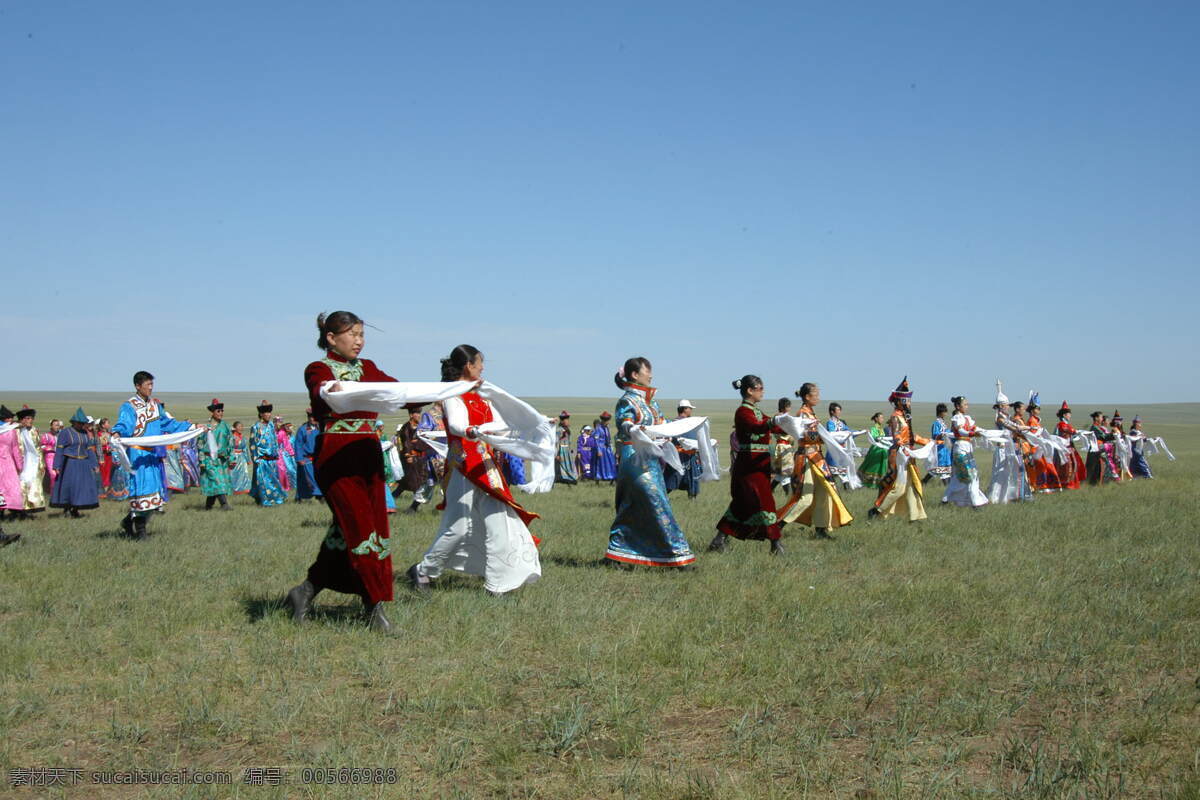 草原风光 草原 天空 大地 蓝天 哈达 蒙古 风光 自然景观 自然风景 摄影图库 300