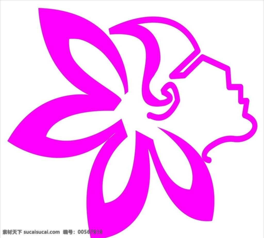 人物logo logo 美女logo 美容logo 人物标志 logo设计