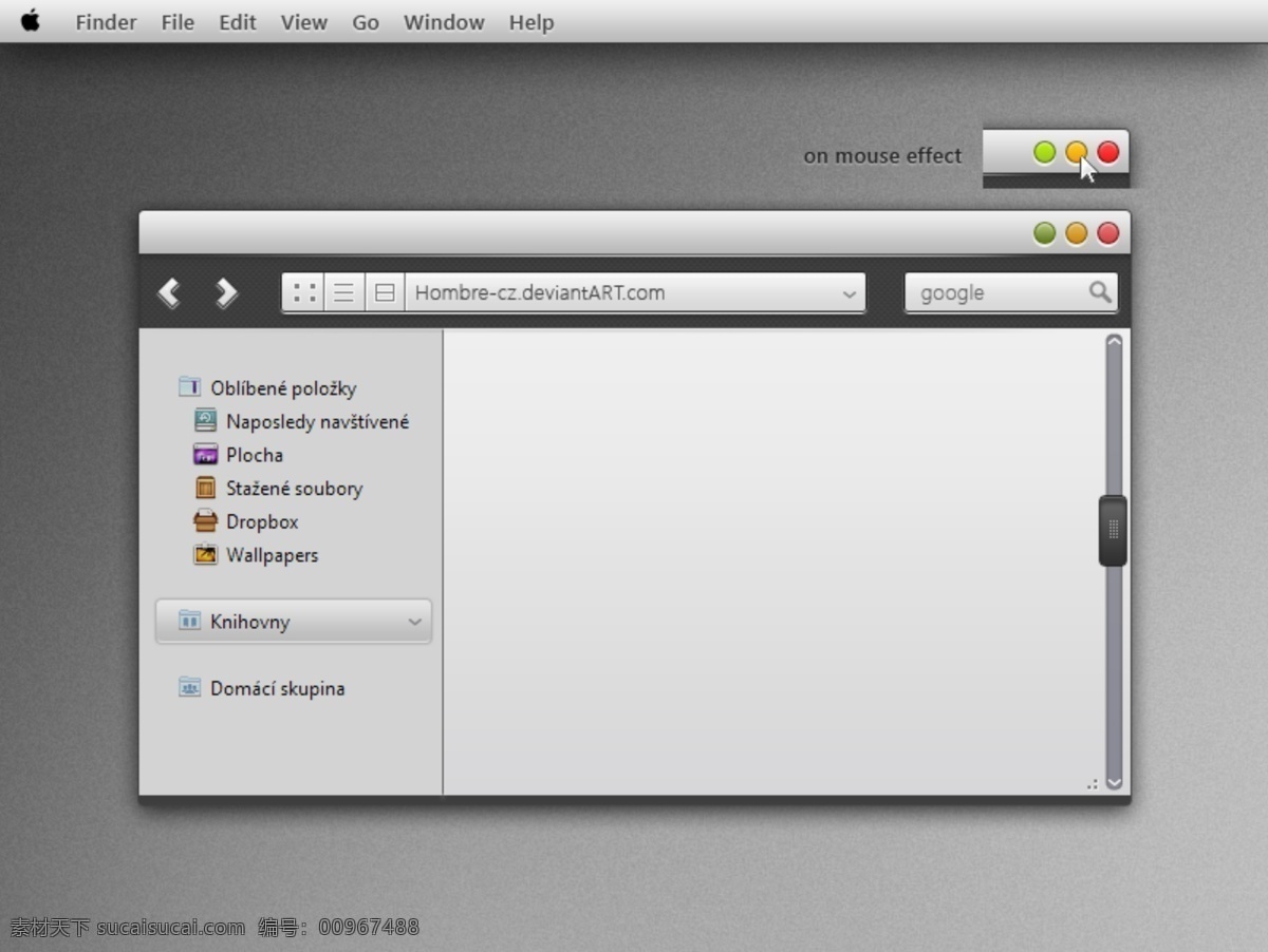 mac 视觉 风格 概念 web 界面