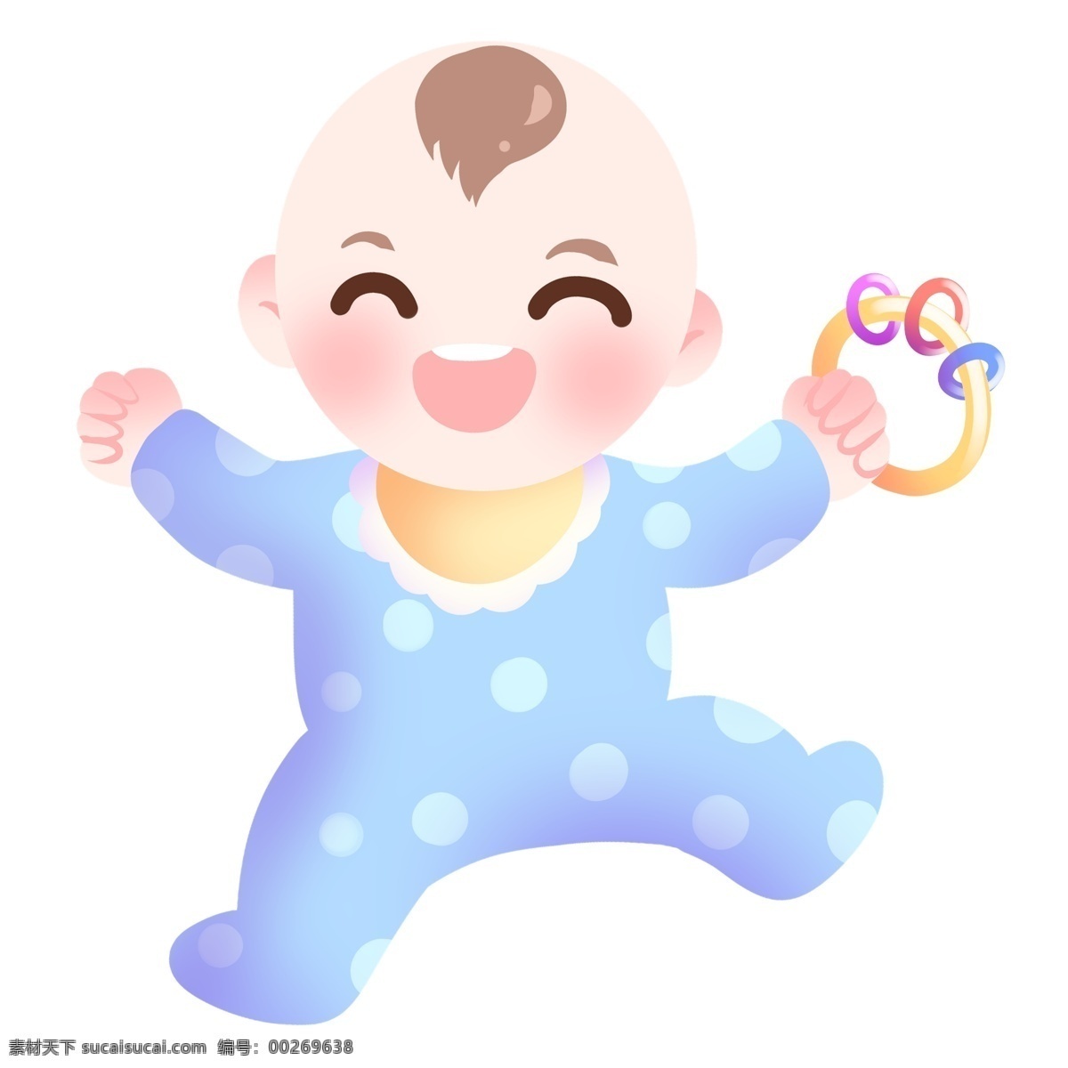 开心 玩耍 婴儿 插画 开心的婴儿 卡通插画 宝贝插画 婴儿插画 可爱的宝贝 微笑的宝贝 玩耍的宝贝