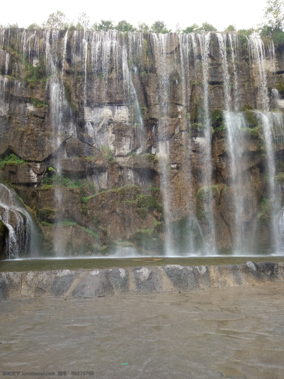 瀑布 自然风景 河流 美人谷 自然瀑布 美人 谷 旅游摄影