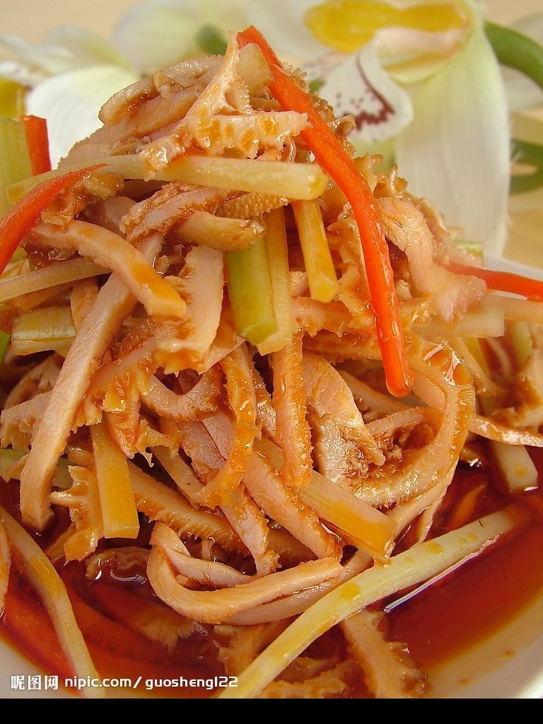 红油肚丝 粤菜 广东菜 川菜 美食 传统美食 红油 肚丝 餐饮美食 摄影图库