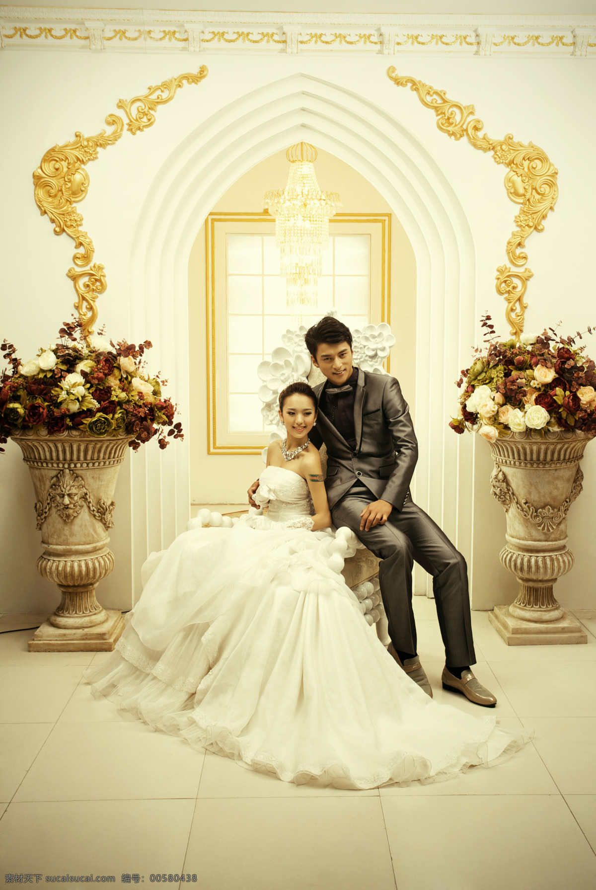 婚纱样片 影楼摄影 婚纱照 时尚婚纱 宫廷 高贵 华丽 幸福 写真 婚纱内景 人物摄影 人物图库 摄影图库
