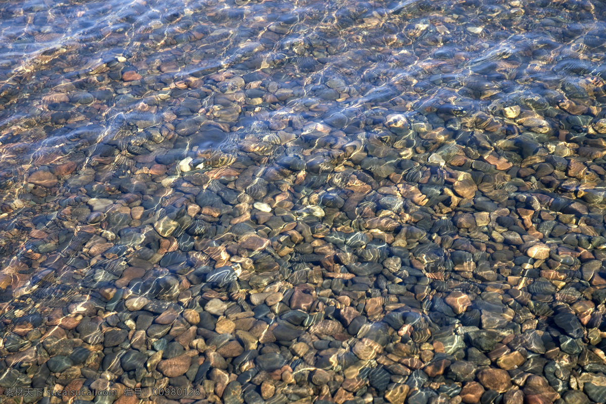 水中卵石 松花江 江水 清水 河水 河卵石 自然景观 山水风景 摄影图库