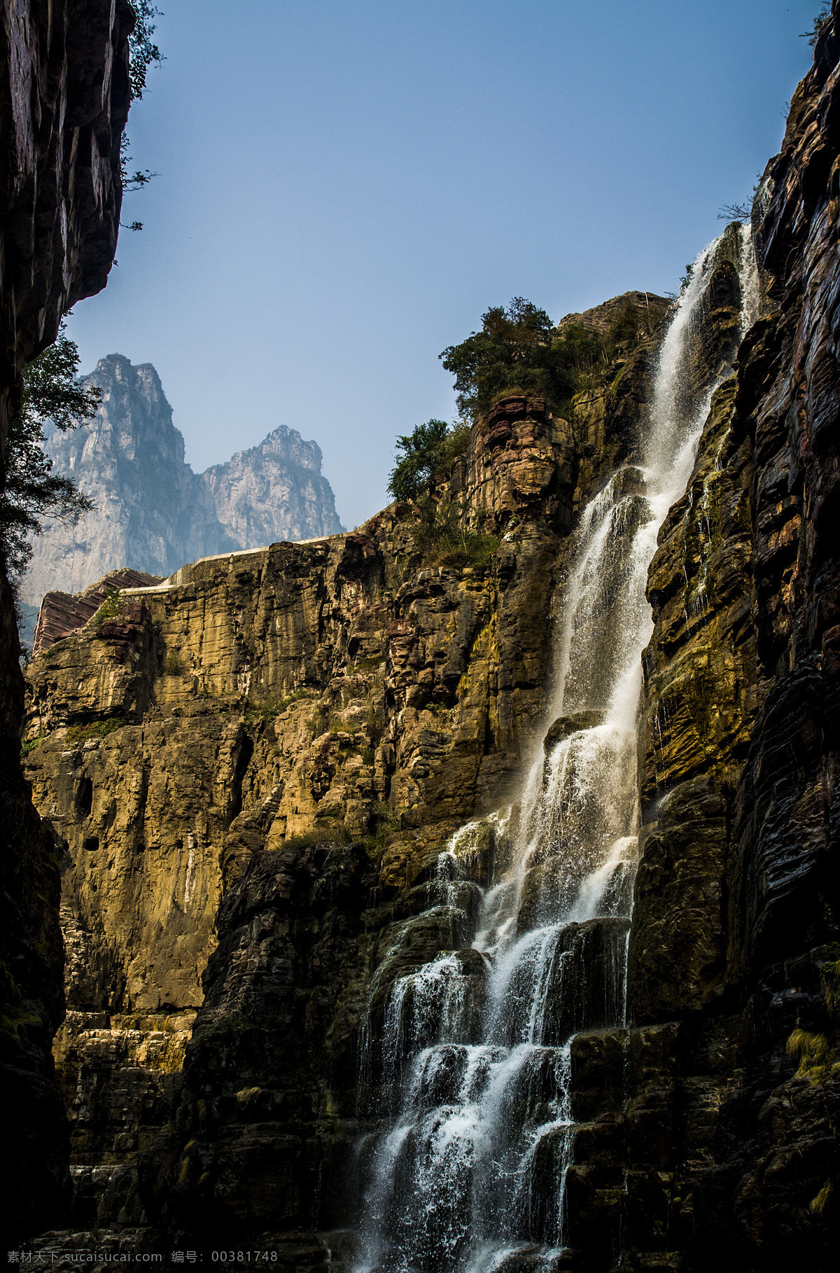 云台山 风光 瀑布 红石峡 自然 峡谷 高山流水 山水风景 自然景观