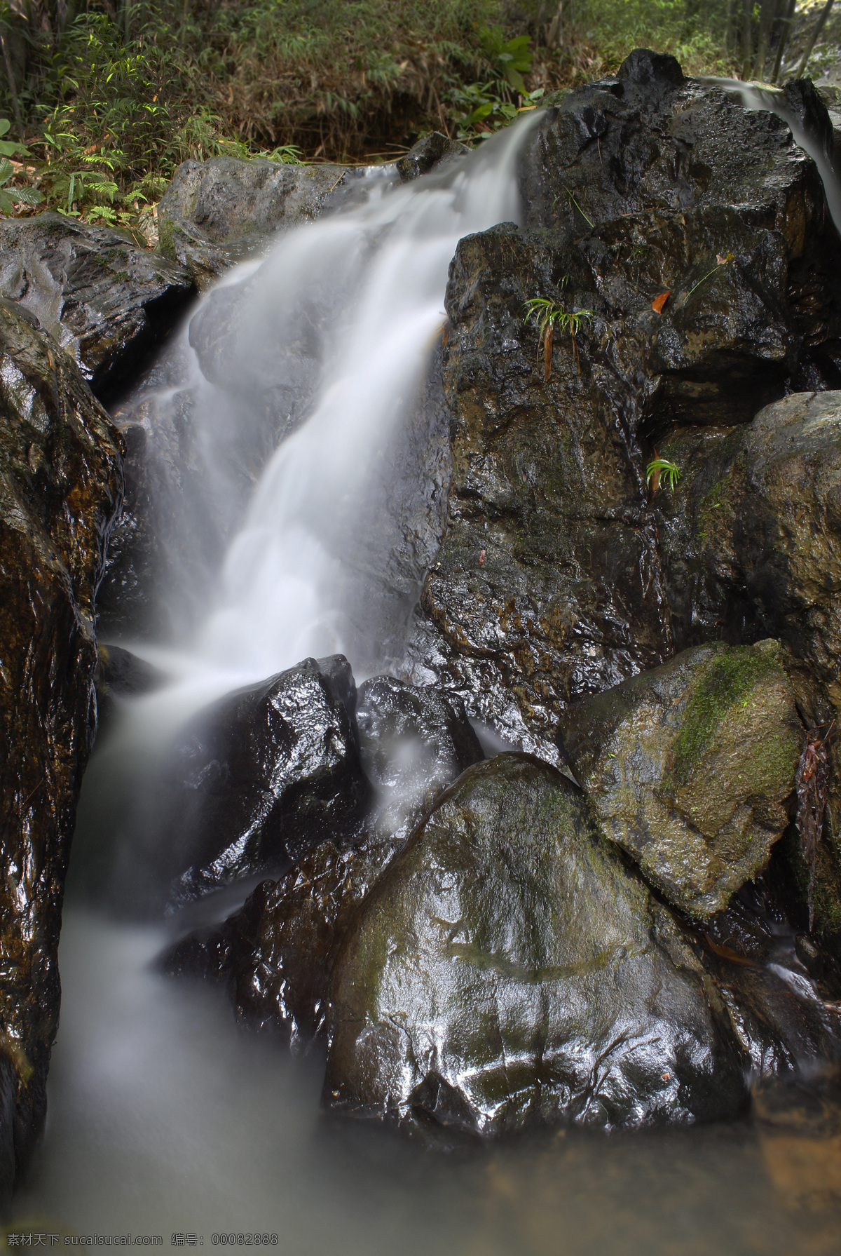 山涧 流水 小溪 溪流 瀑布 山涧流水 自然景观 山水风景