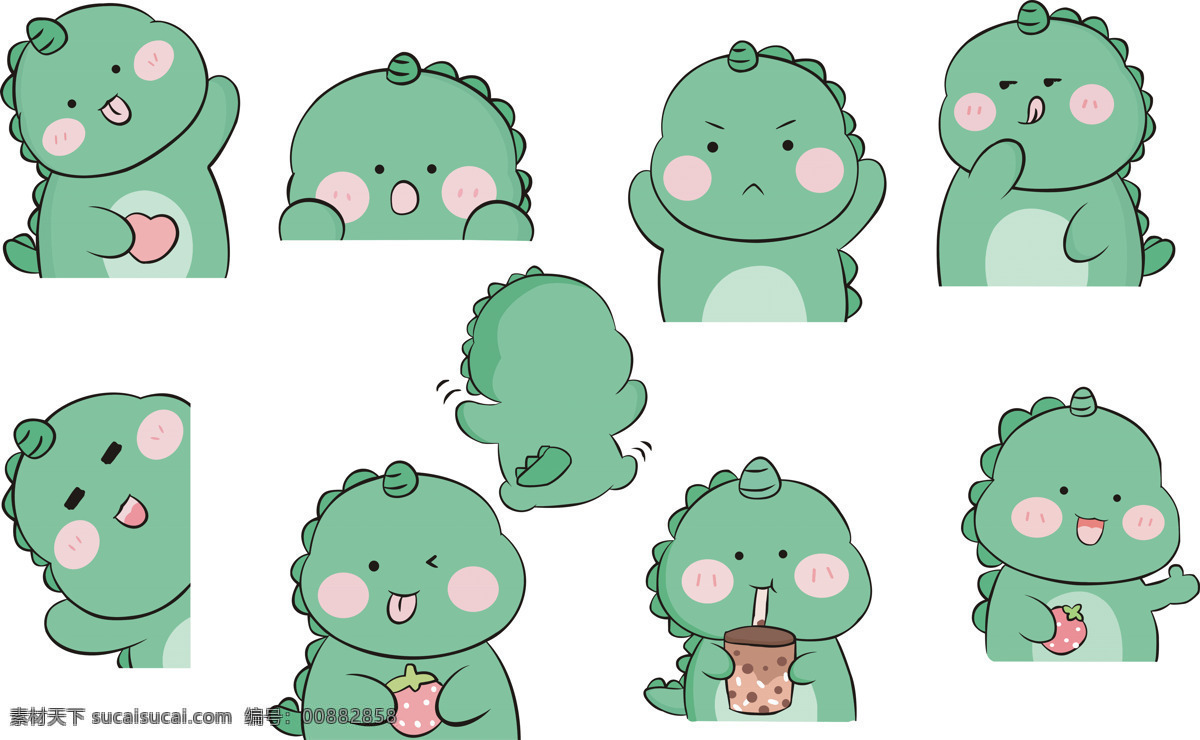 小恐龙图片 可爱 萌萌哒 恐龙 小恐龙 卡通 动漫 动漫动画