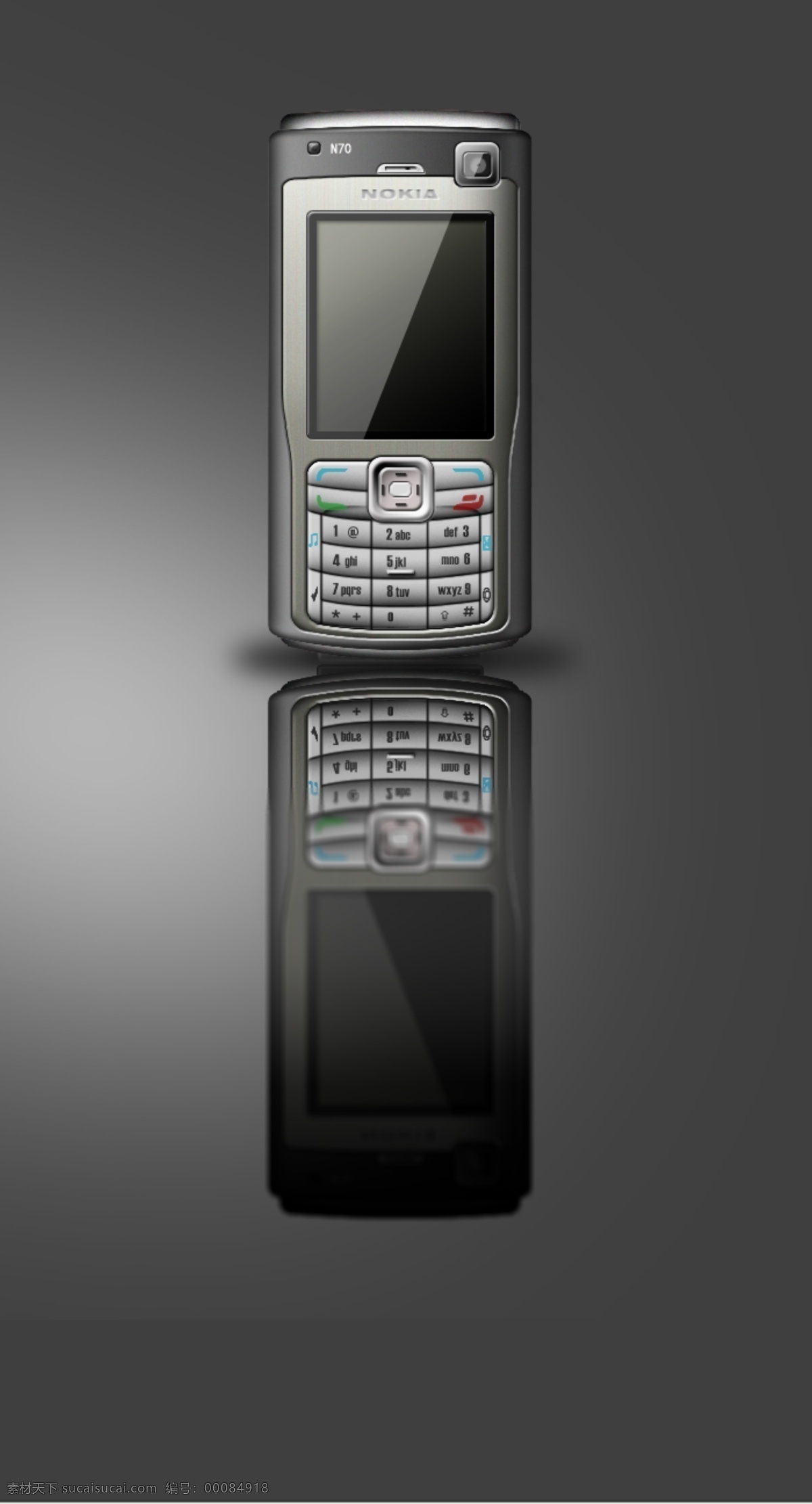 手机 效果图 诺基亚 n70 手机效果图 ps 产品 psd源文件
