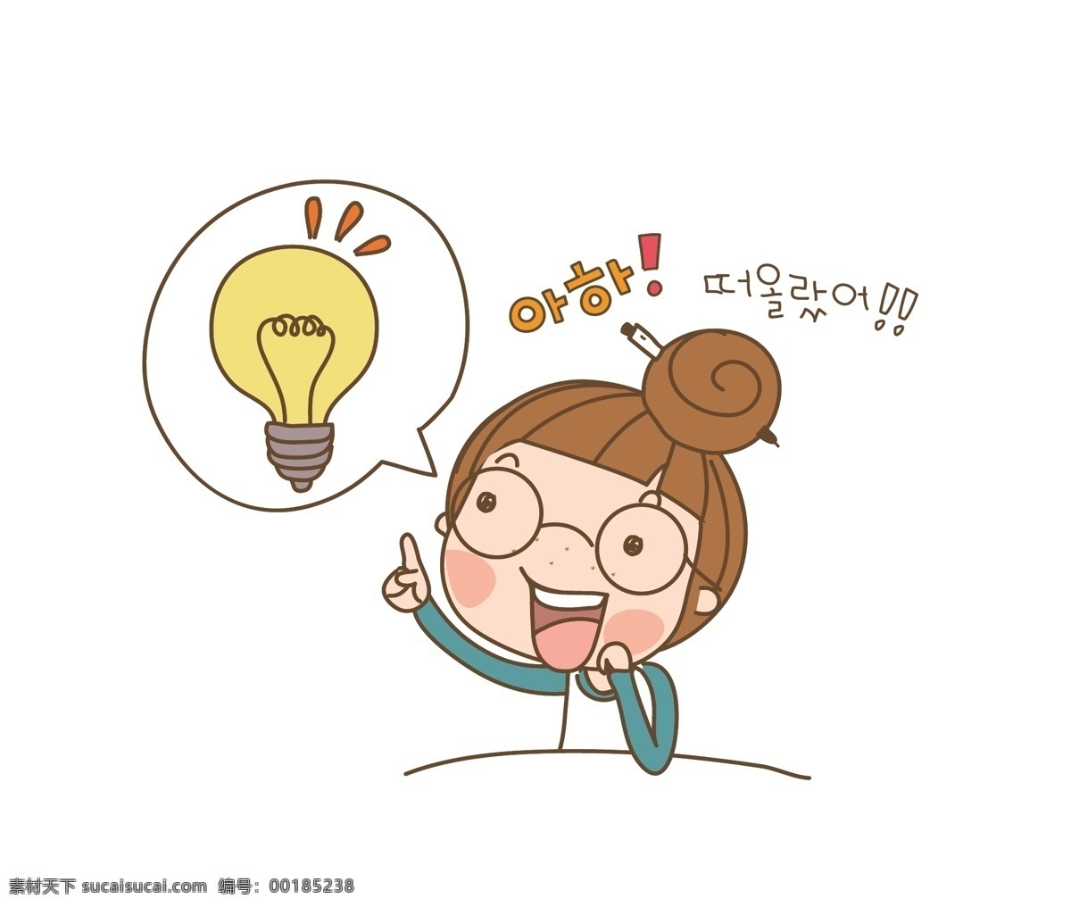 卡通 外国人 灵感 韩国 人物 韩国卡通人物 矢量素材 韩国女孩 各种表情 生活场景 人物设定 q版 搞笑人物 矢量 卡通人物 外国卡通人