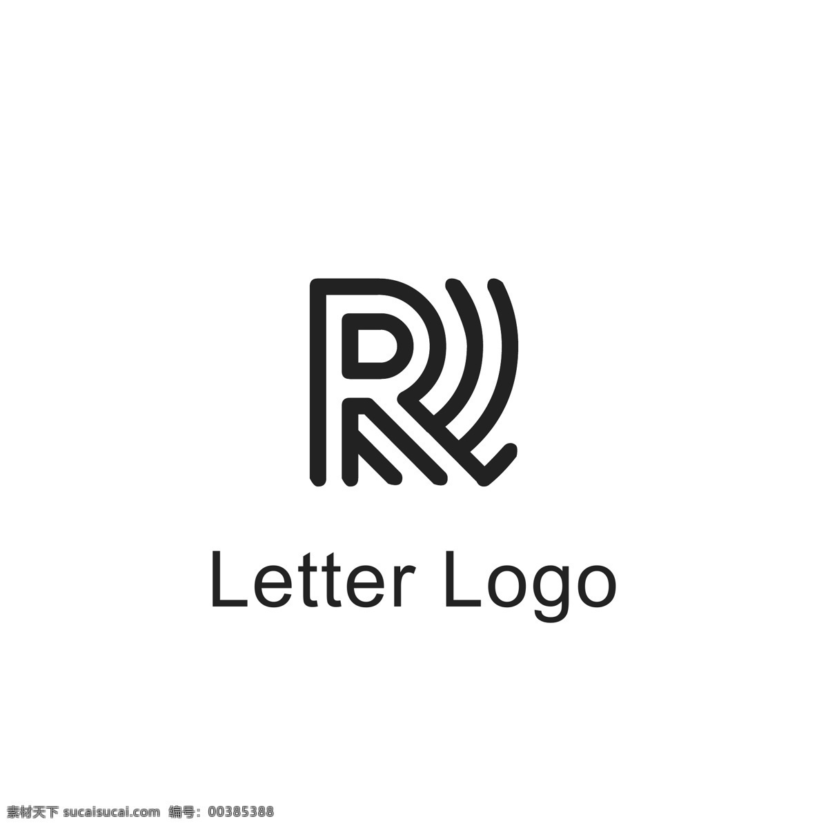 字母 变形 logo 字母logo 字母变形 字母r 线条logo logo设计 标识设计 标志设计 ai矢量