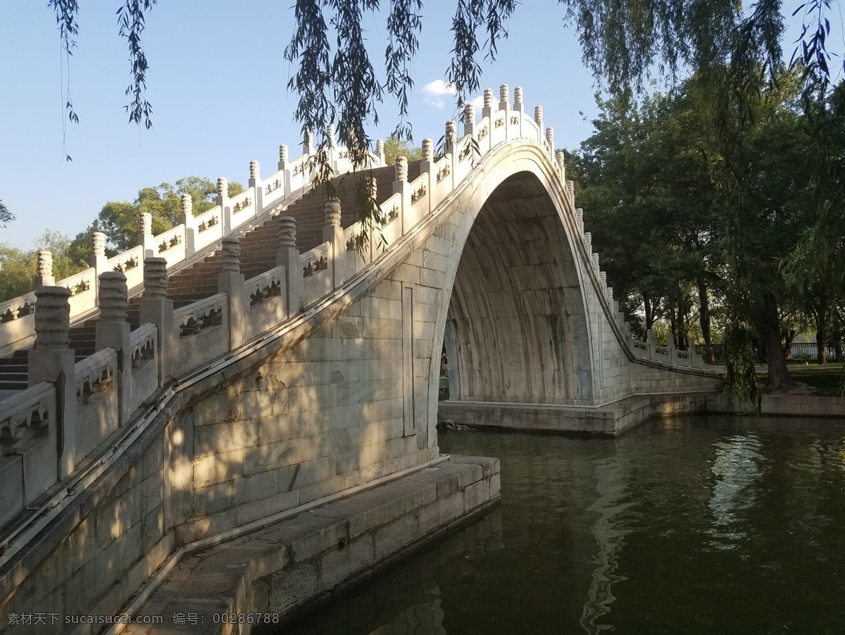 小桥流水 小桥 流水 拱桥 颐和园 美景 旅游摄影 国内旅游