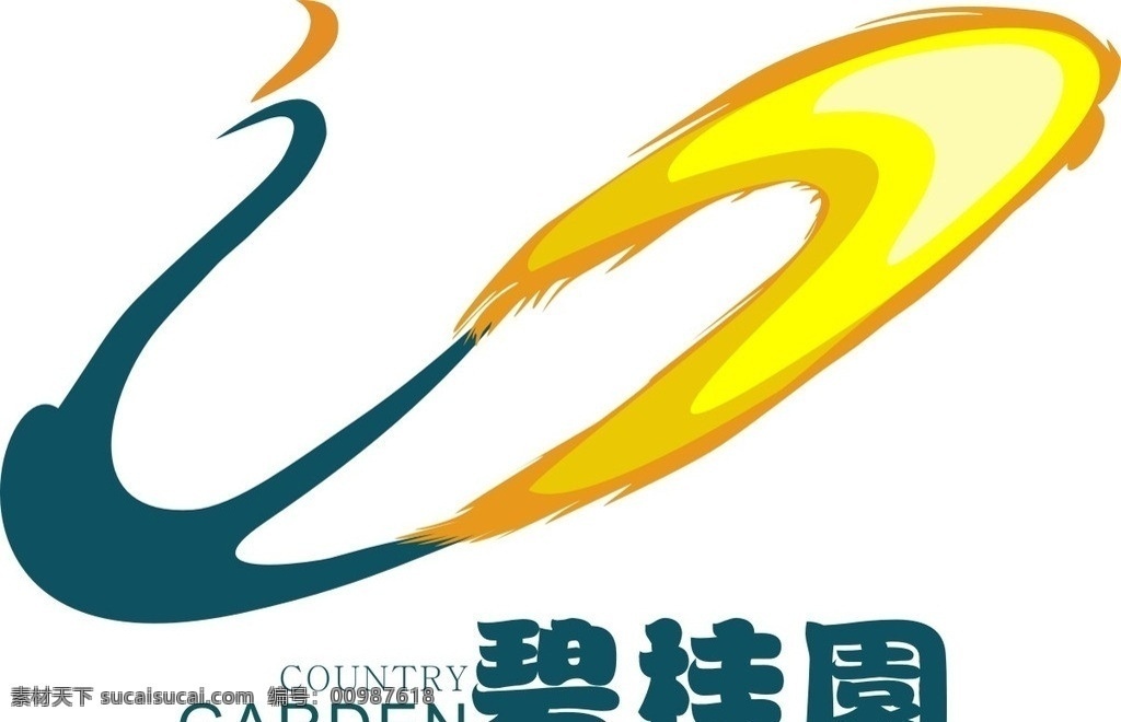 碧桂园 地产logo 地产 华丽 logo 围墙 上海岛庄园 企业 标志 标识标志图标 矢量