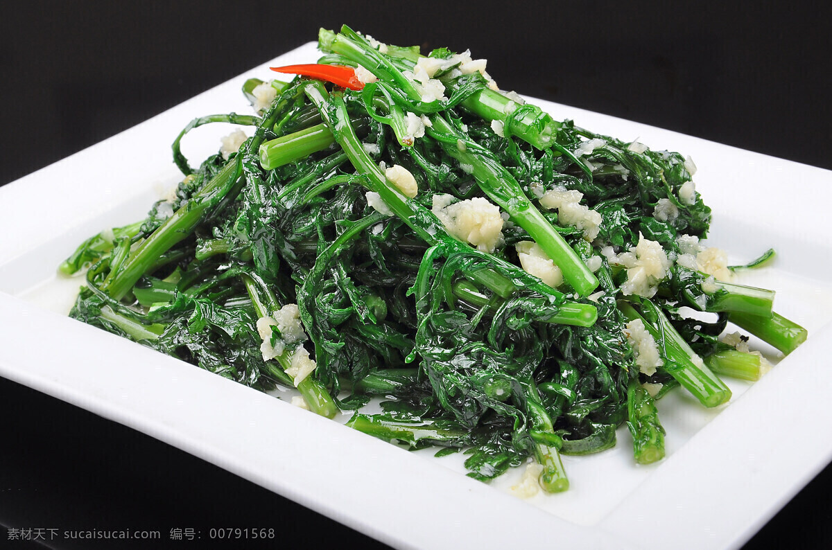 蒿菜 蔬菜 蒿子 茼蒿菜 大叶茼蒿 菜品图 餐饮美食 传统美食