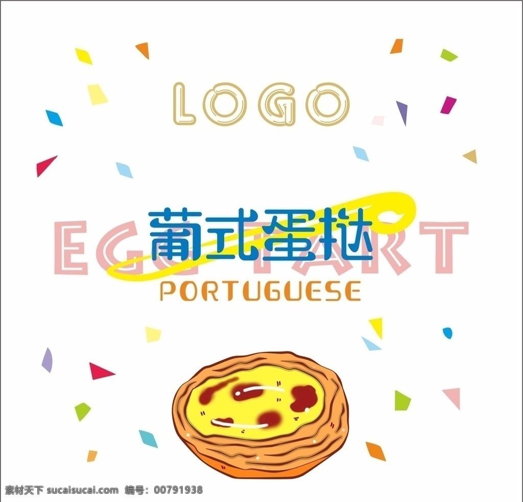 葡式蛋挞 蛋挞盒 蛋挞海报 eggtart 礼花 包装设计