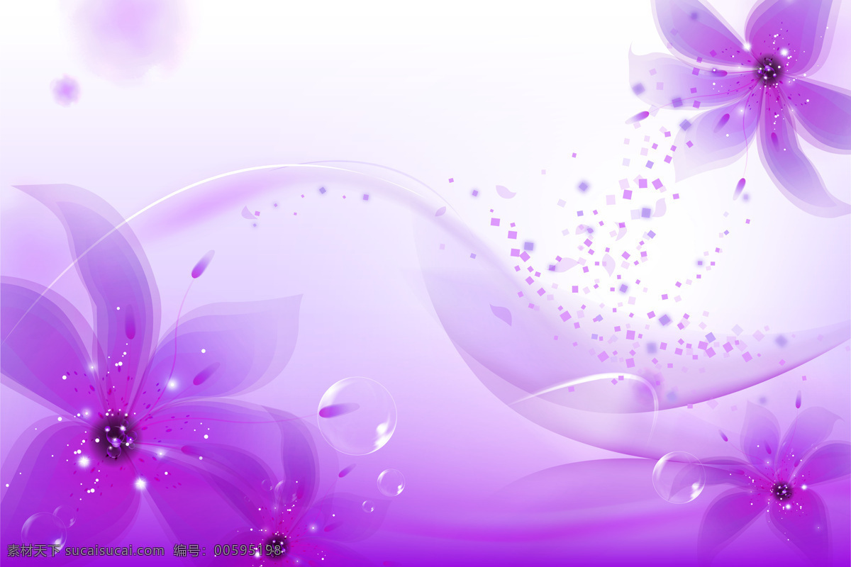 紫色 心情 室内 移门 创意 画 家装模型 模型素材 移门画 花朵 紫色心情 效果图