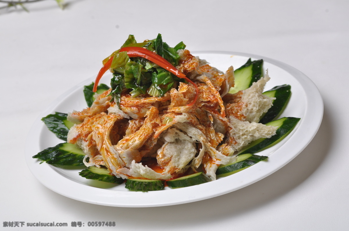 黄瓜拌面筋 黄瓜 面筋 凉菜 素菜 家常菜 传统美食 餐饮美食