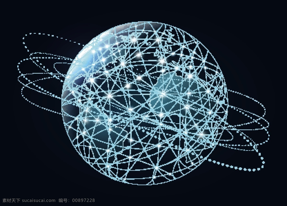 地球 点线 科技 连接 世界 模板 模版 蓝色 全球化 网络科技 互联网 物联网 大数据 矢量 矢量素材 现代科技