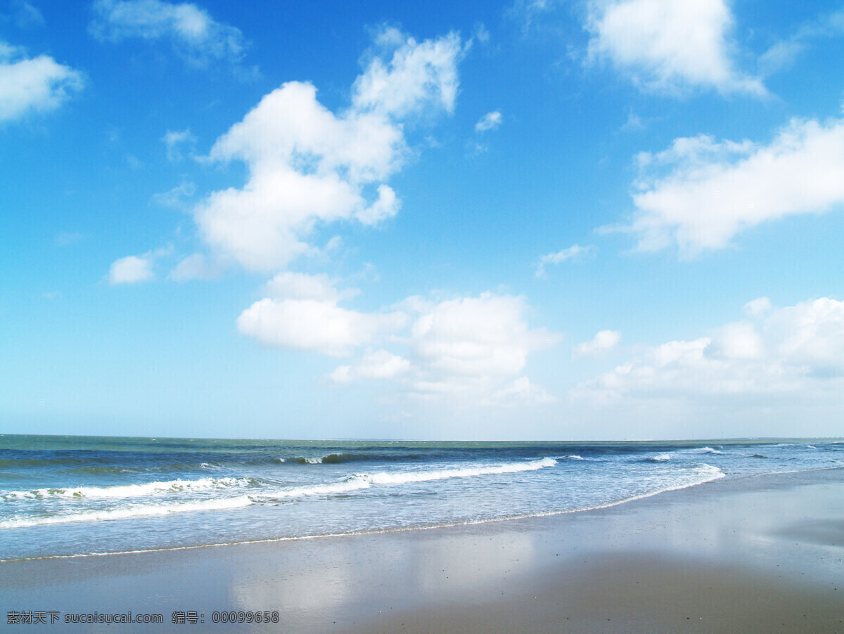 海边风景 海边 蓝天 白云 海水 海滩 山水风景 自然景观