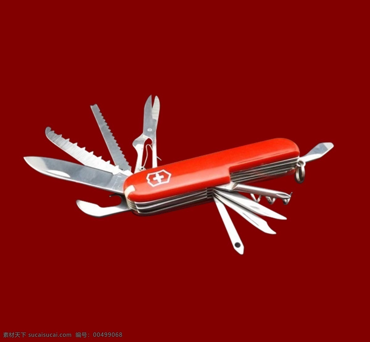 军刀 模板 高清 红色 多种刀子 psd源文件