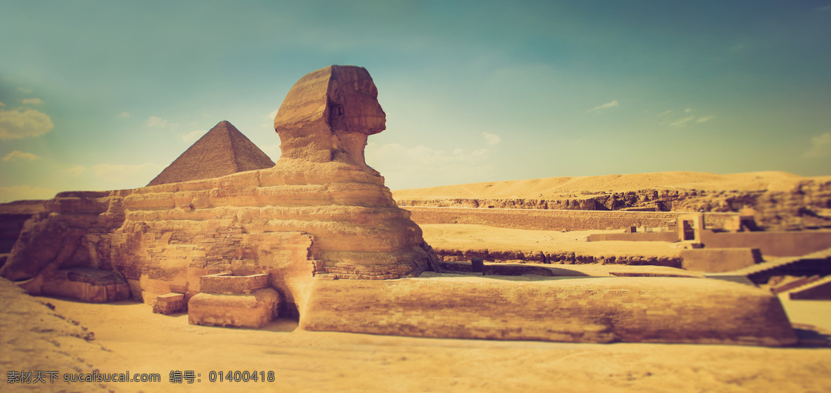 金字塔 埃及金字塔 沙漠 狮身人面像 蓝天 白云 古迹 人类文明 古埃及 建筑园林 建筑摄影