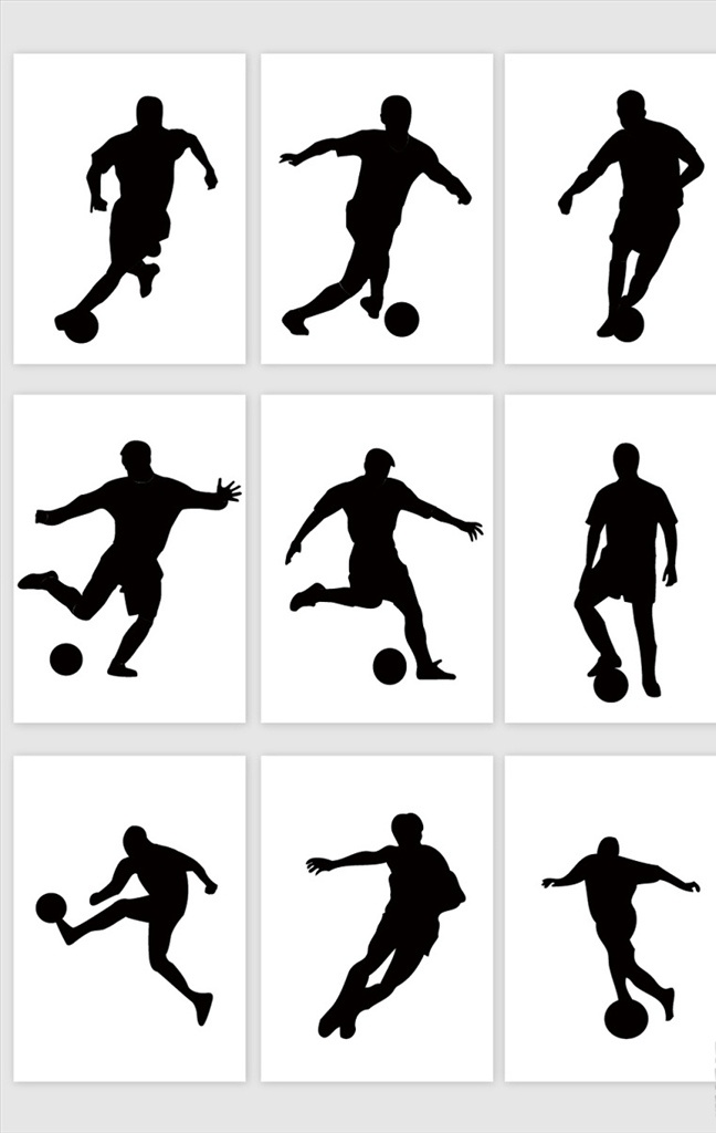 踢 足球 剪影 设计素材 城市剪影 活动剪影 元素 ai格式 体育运动 标志图标 其他图标