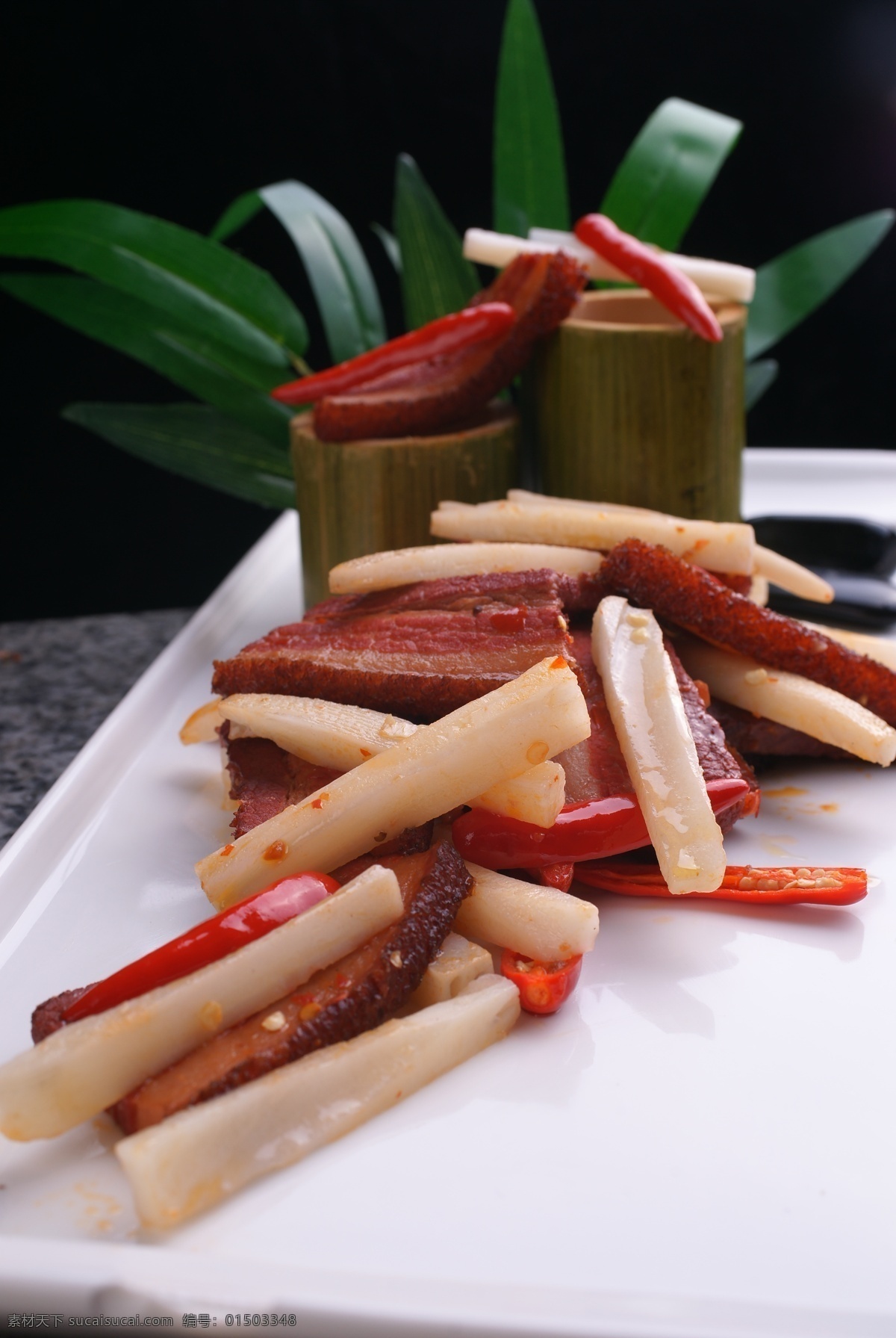 竹林烤肉 藕条 刀切肉 热菜类 传统美食 餐饮美食