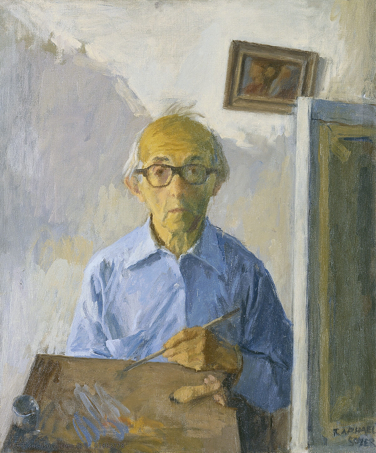 1980 意大利 画家 拉斐尔 raphael 古典 人物 油画 装饰画 portrait self soyer 文艺复兴 古典主义 装饰素材