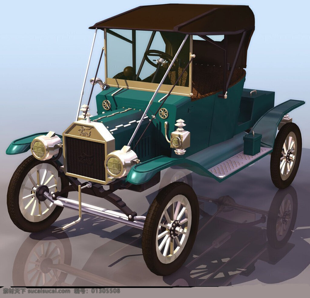 早期 汽车模型 古董 轮子 蒸汽机车 最初汽车 3d模型素材 其他3d模型