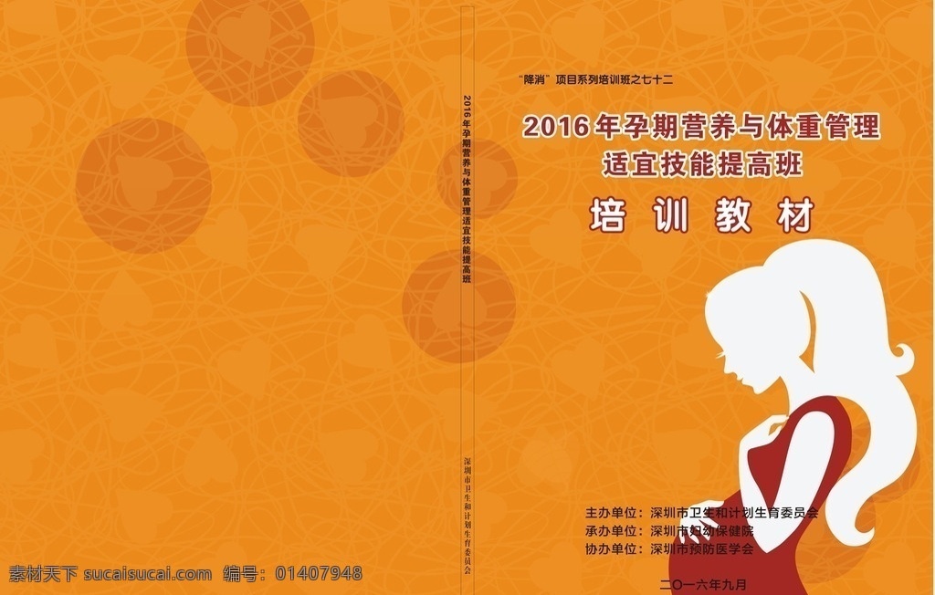 孕产期 营养 技能 封面 孕妇 画册 画册设计