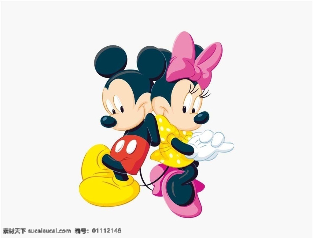 米奇米妮 米奇 迪士尼 米老鼠 可爱 老鼠 卡通人物 矢量素材