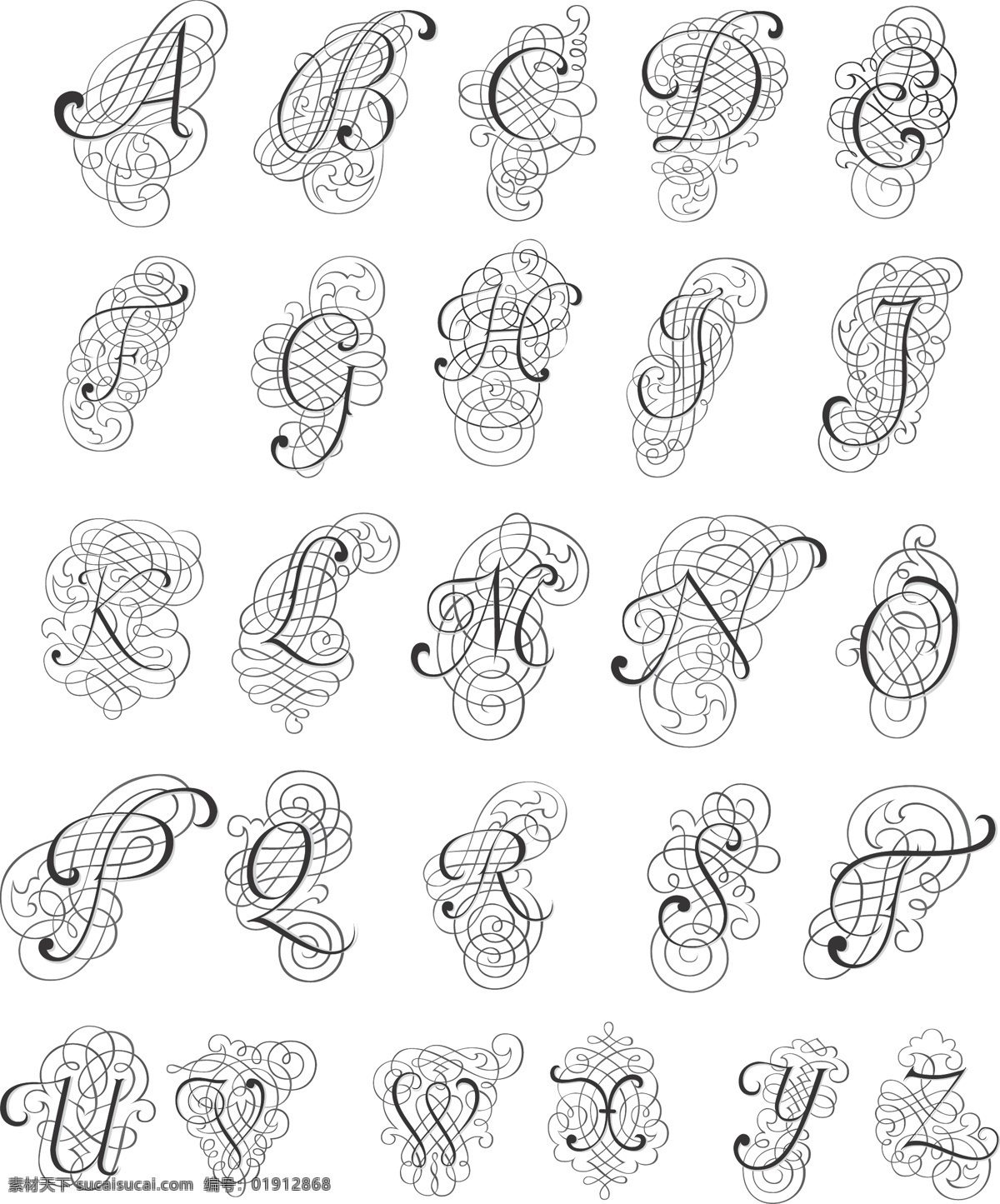 花纹 拼音 其他设计 线条 英文 装饰 字母 矢量 模板下载 字母主题 矢量图 艺术字