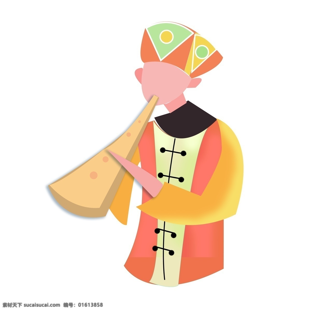 简约 手绘 少数民族 男孩 透明 透明素材 卡通 手绘元素 少数民族男孩 生物静物