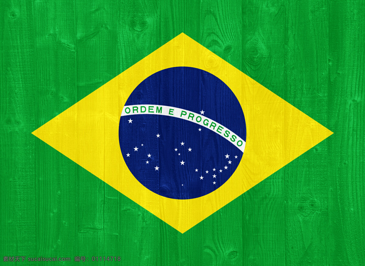 巴西国旗 绿色