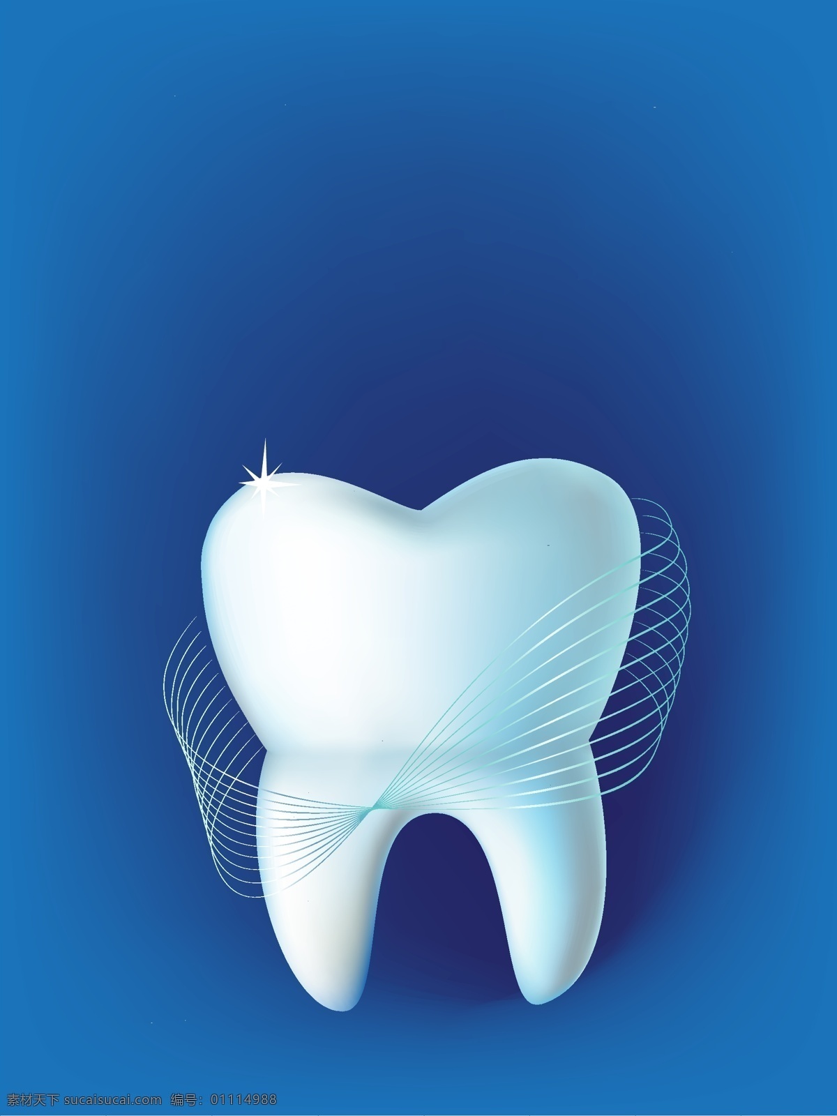 矢量 质感 牙齿 健康 医疗 背景 蓝色 牙医 海报