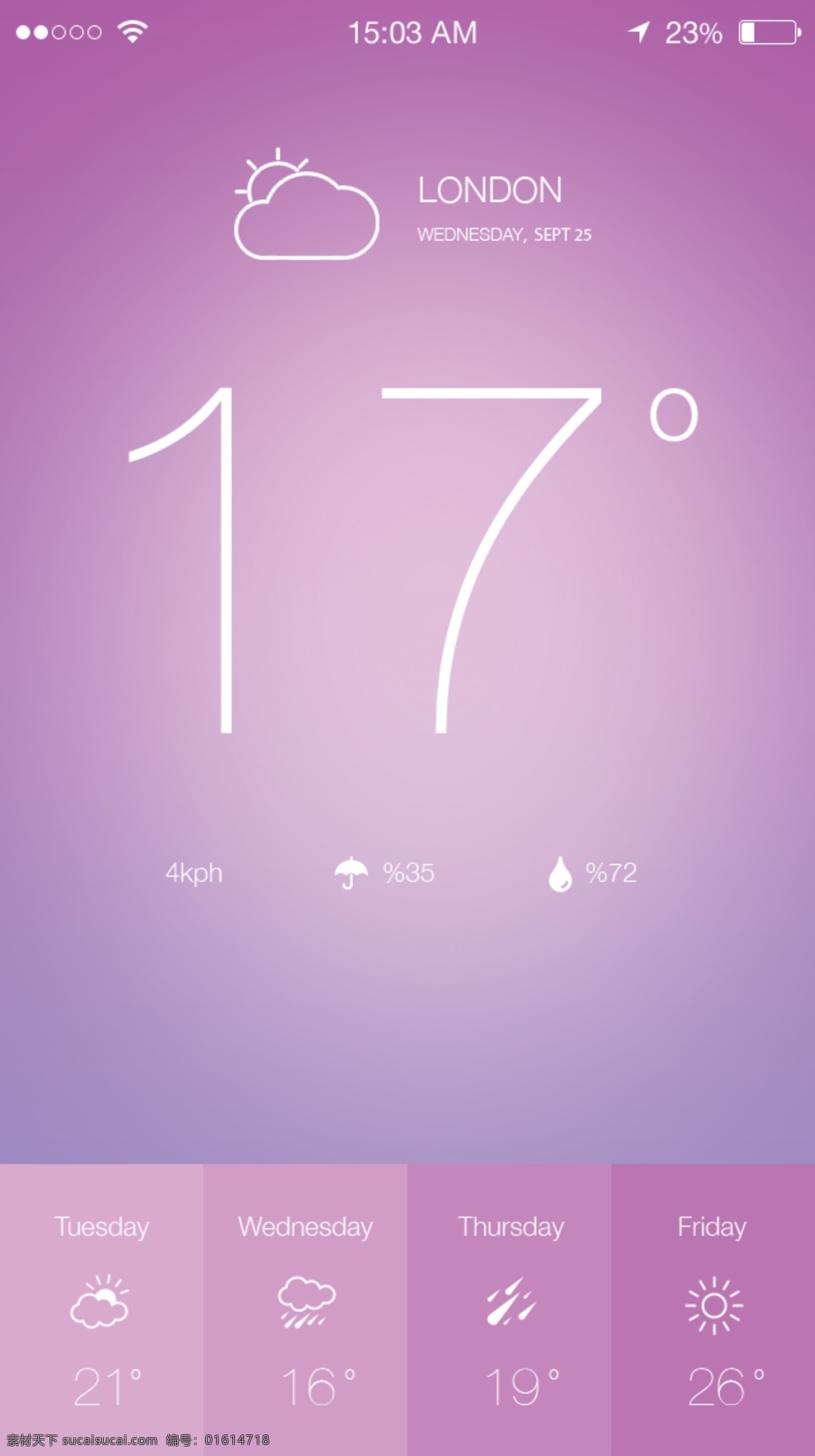 ios7 天气 应用程序 应用 苹果 粉色 rainxieyu 黑色