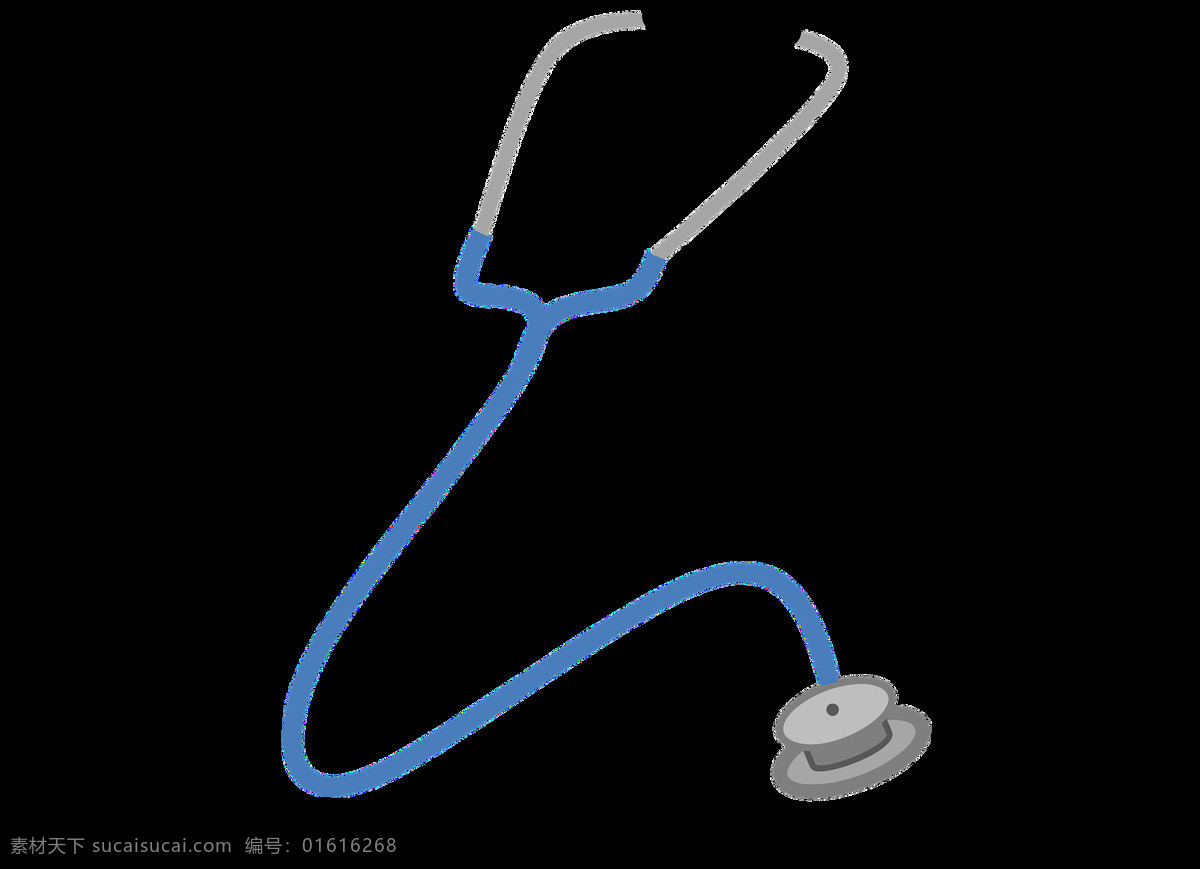 医生听诊器 医护 医护用具 蓝色的听诊器 卡通听诊器 卡通设计