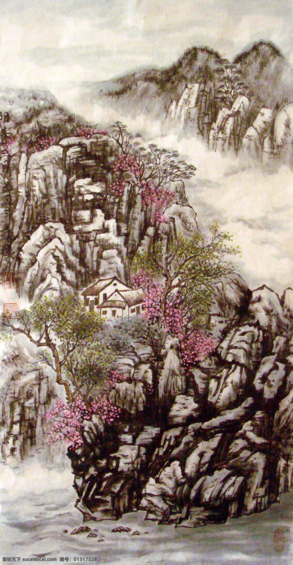 彩墨山水画 房子 风景画 国画 国画山水 河流 绘画 绘画书法 山水画 设计素材 模板下载 中国画 山水国画 写意画 书法 大师作品 写意 写意国画 国画写意 墨迹 水墨画 树木 植物 山峰 山 云雾 奇峰 溪水 小河 木屋 文化艺术 装饰素材 山水风景画