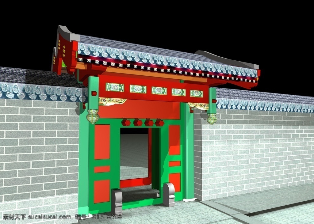 中国 古建筑 3d 模型 建筑 3d设计 其他模型 max