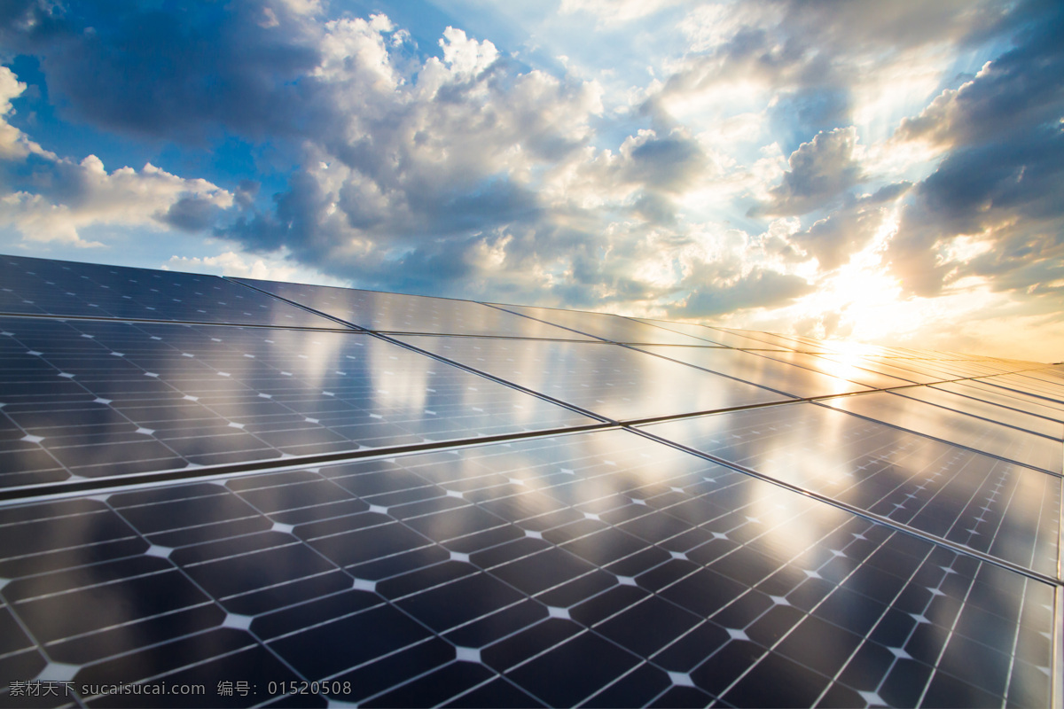 蓝天 白云 太阳能 蓝天白云 太阳能电站 太阳能板 太阳能发电 新能源 绿色能源 节能环保 其他类别 生活百科 灰色